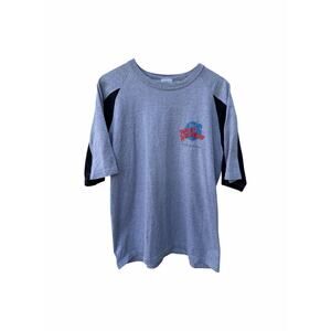 Planet Hollywood Gray T-Shirts vintage 90s Arnold Schwarzenegger promo tshirt